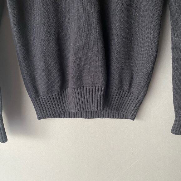 American Outfitters sz XS black red cotton/wool blend holiday sweater - Picture 3 of 10